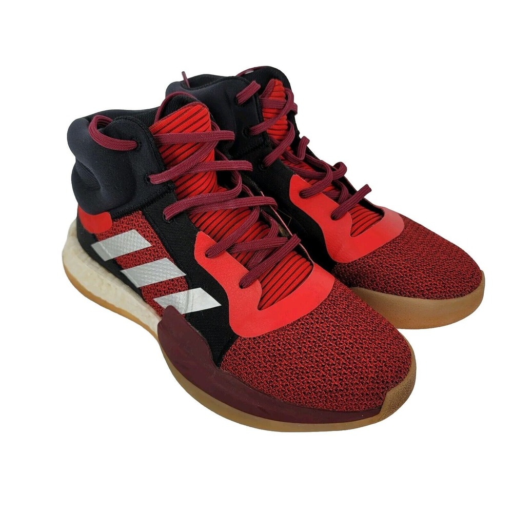 Adidas Marquee Boost J Basketball Shoes Youth / Men 7 BB9319 Red Black Gray